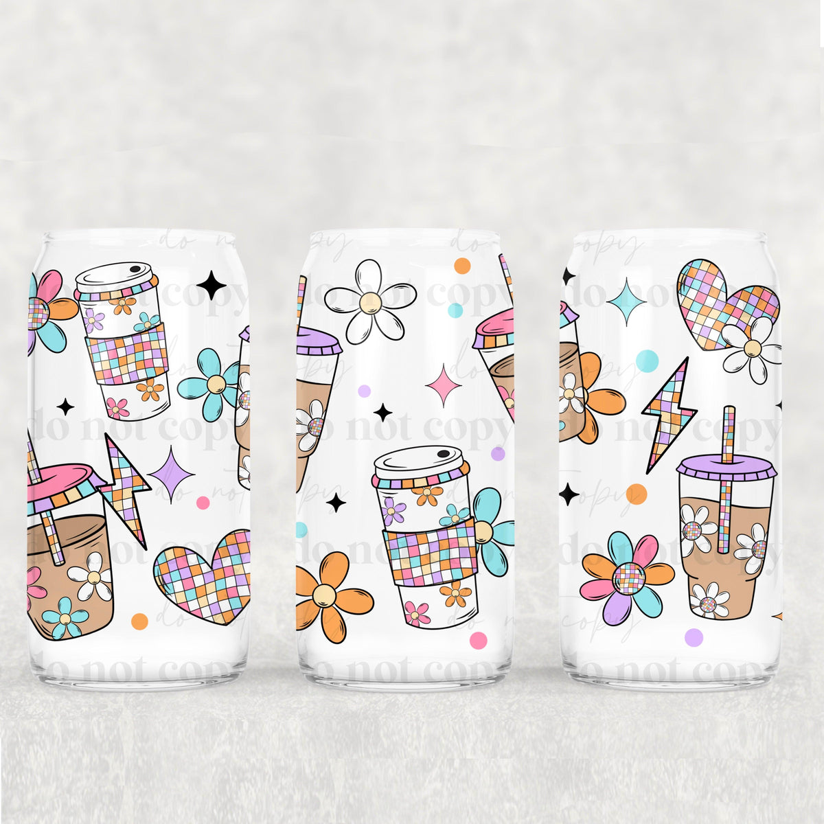 Retro coffee 16 Oz wrap