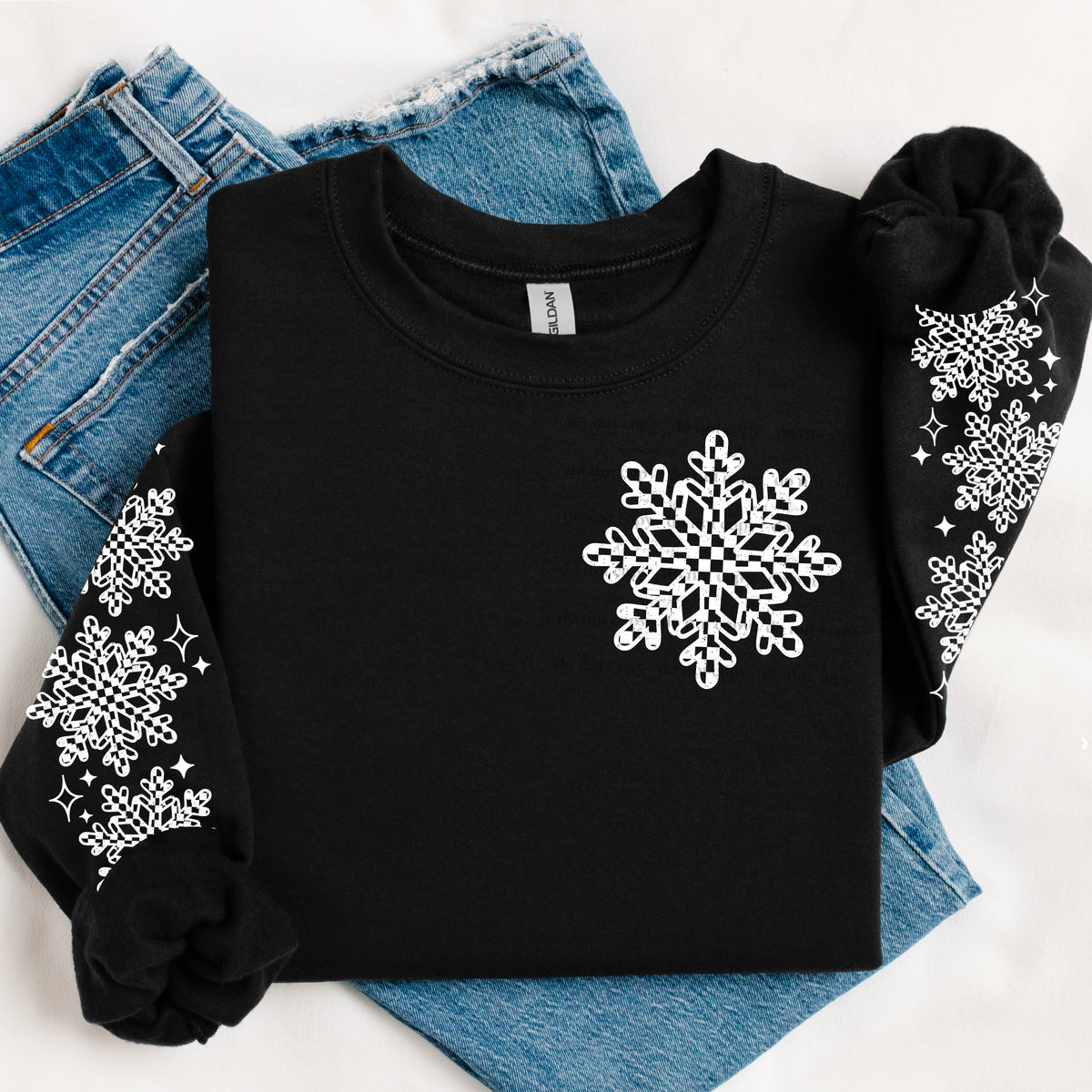 Checker snowflake Single Color w/ Sleeves PNG