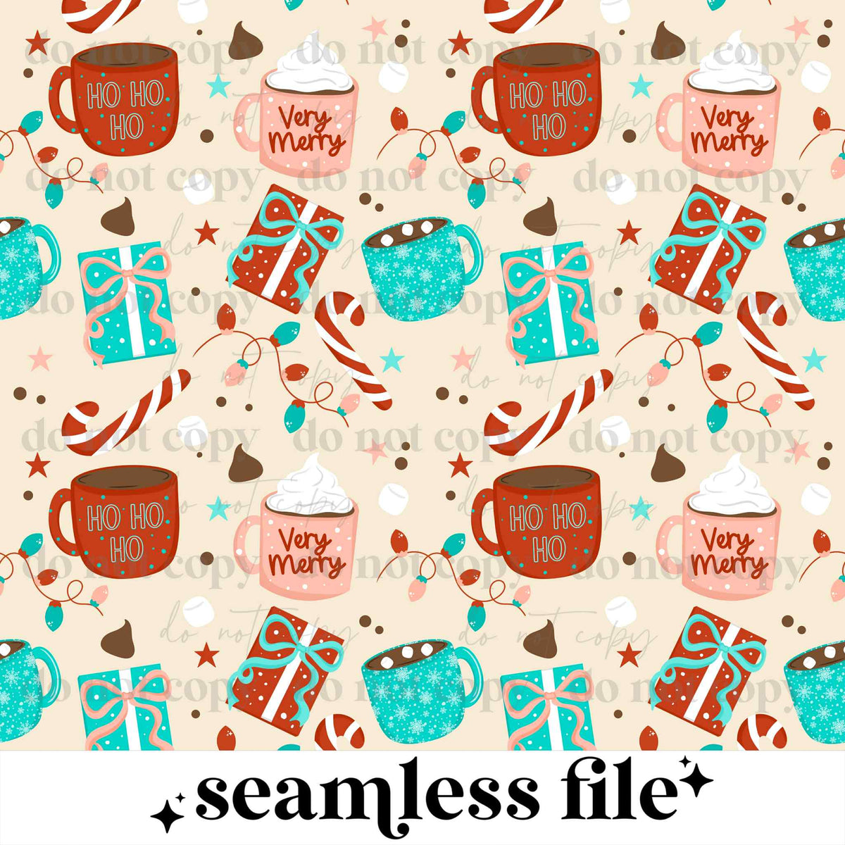 Christmas Mugs Seamless
