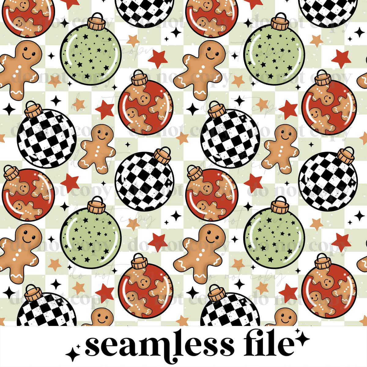 Bow Ornaments Seamless
