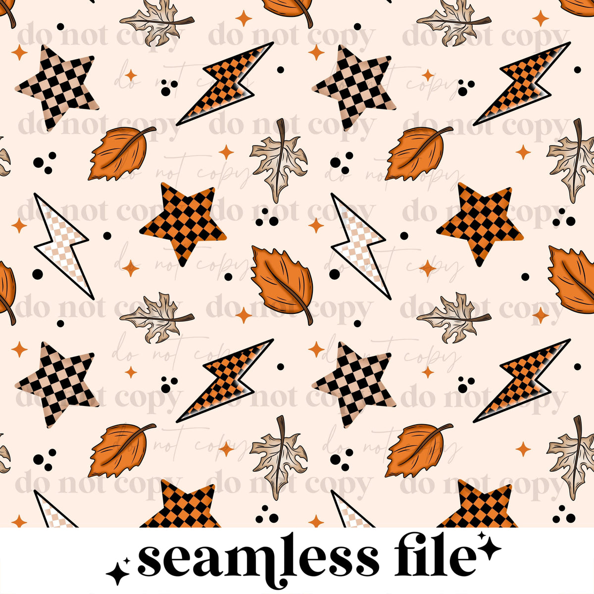 Fall stars Seamless