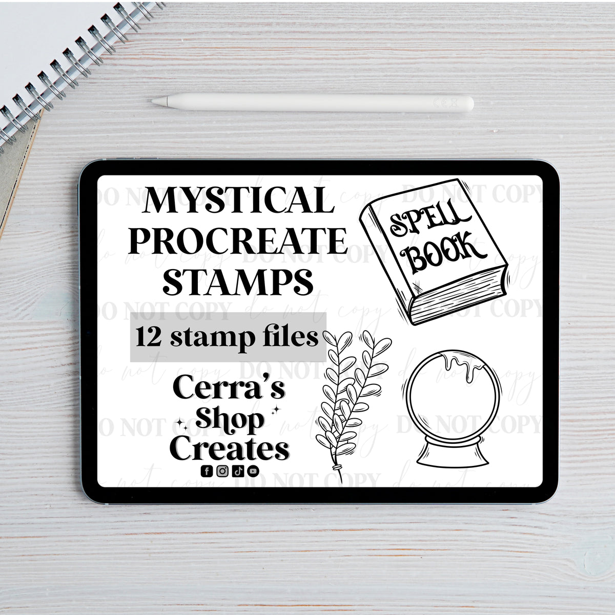 Mystical stamps for procreate