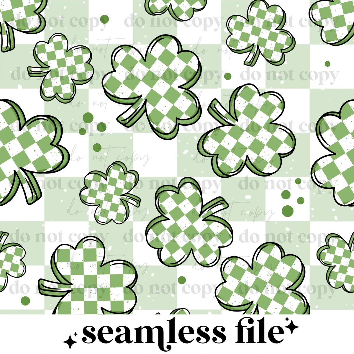 Checker shamrocks Seamless