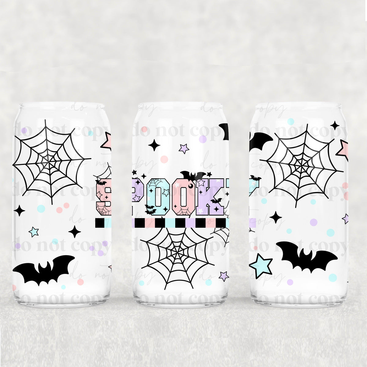 Pastel Spooky 16 oz Wrap