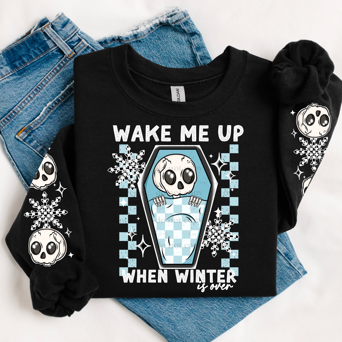 Wake me up when winter is over w/ Sleeves PNG