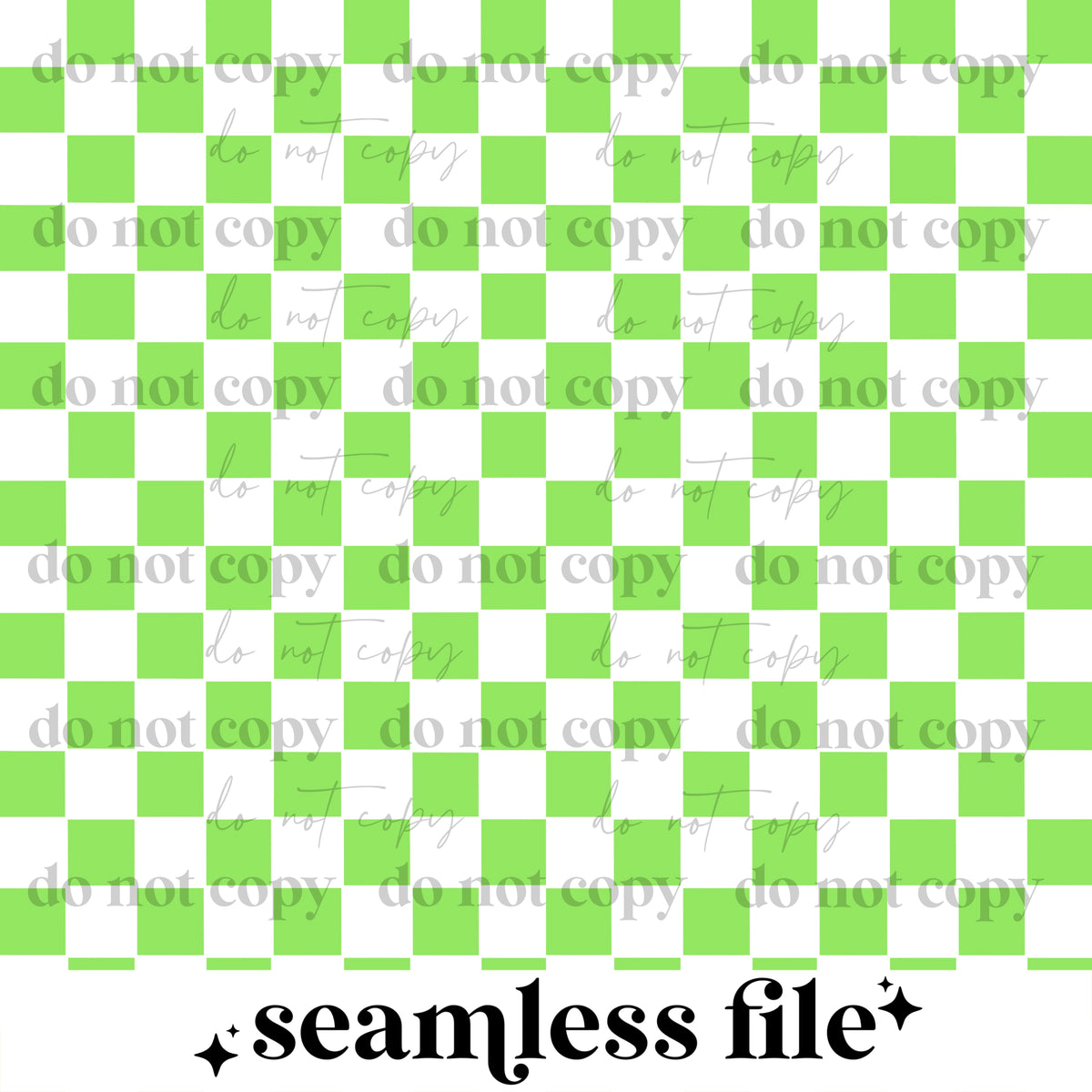 Green Checker Seamless