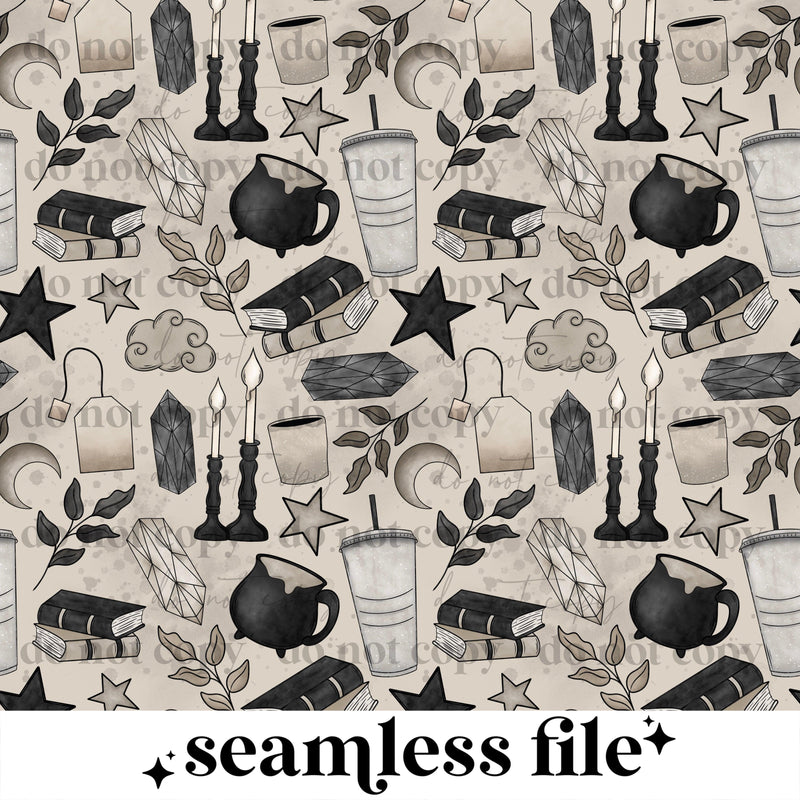 Floral Moon seamless | DIGITAL DOWNLOAD | DIGITAL FILE – Cerra's Shop ...