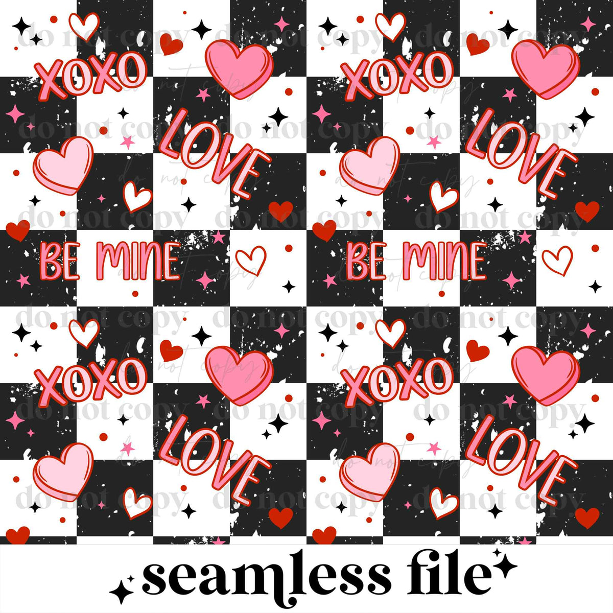 XOXO Checker Seamless