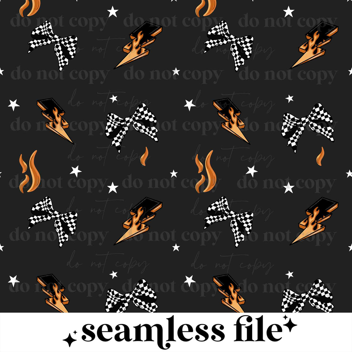 Flame Bolt Coquette Seamless