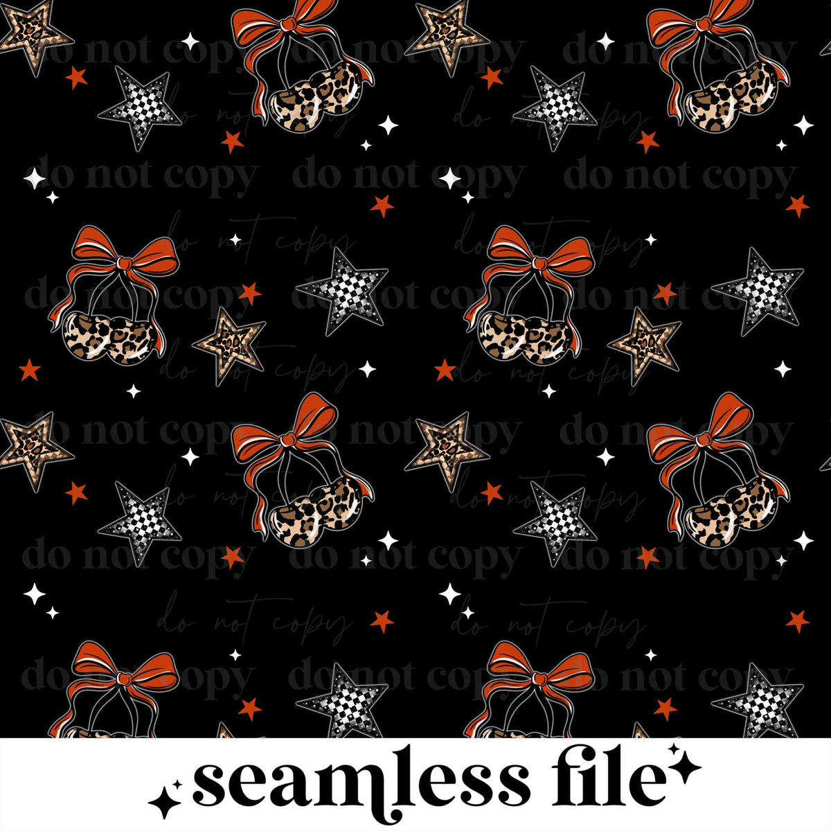 Leopard Cherries Seamless