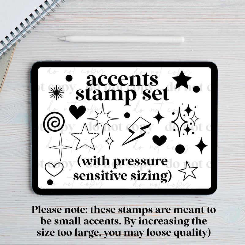 Accents Procreate Stamp Set – Cerra's Shop Digital Designs