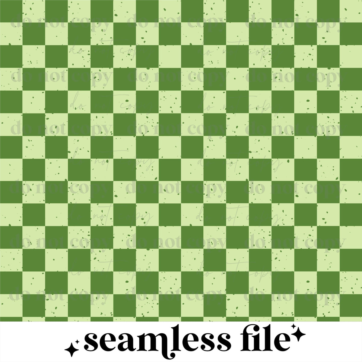 Green Distressed Checker Seamless