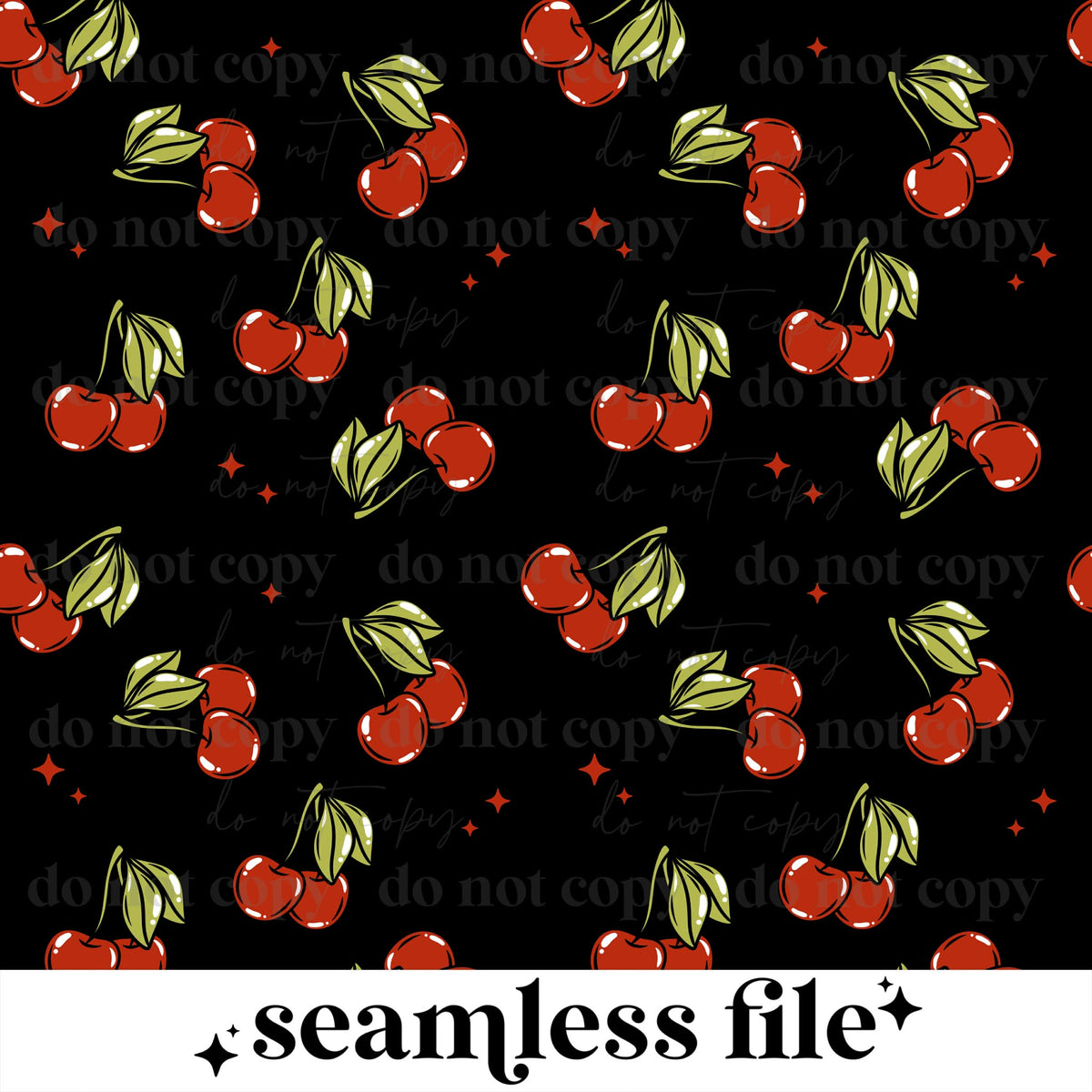 Cherries Seamless
