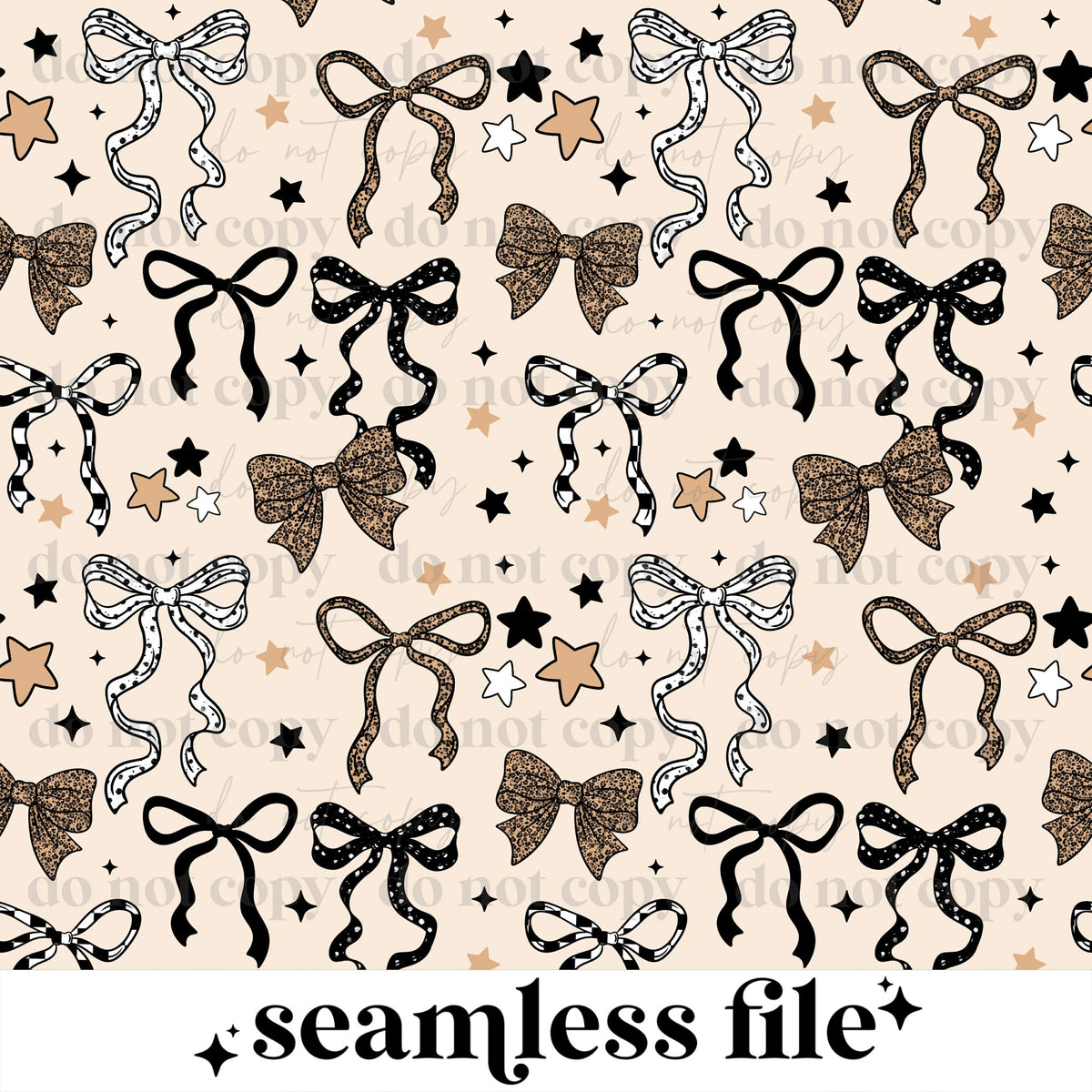 Leopard Bow Seamless