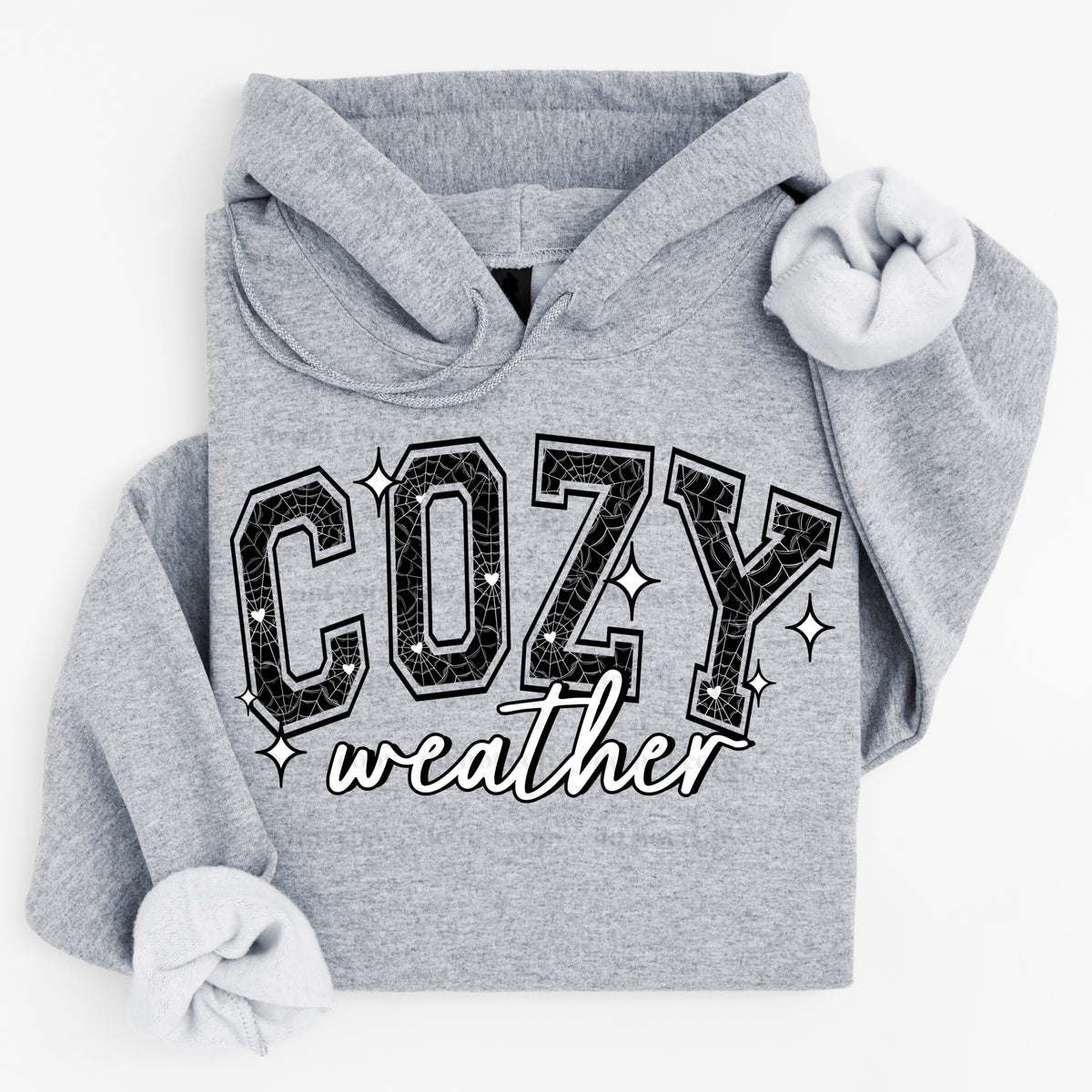 Cozy weather heart webs
