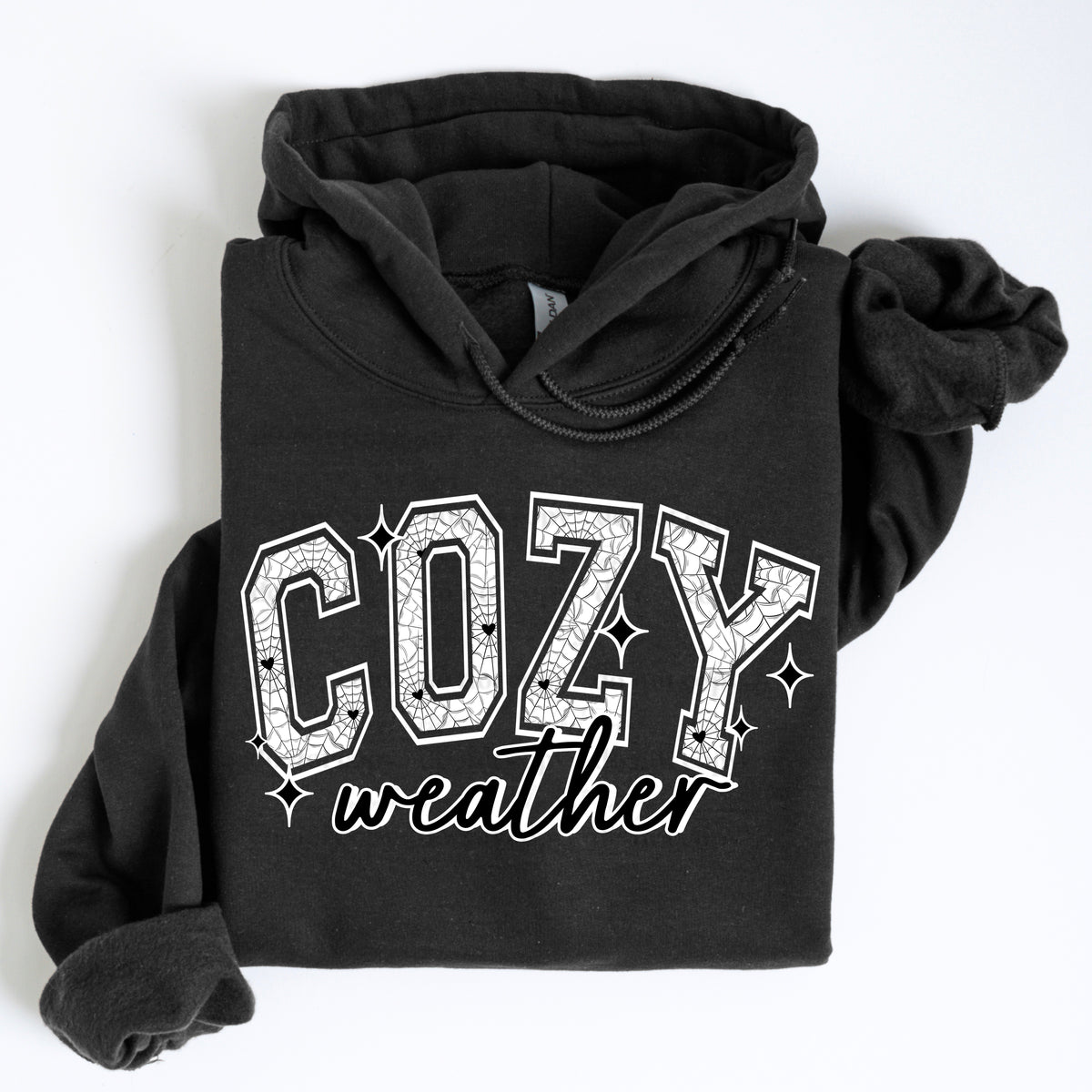 Cozy weather heart webs