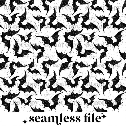 50 Shades Of Spooky Seamless PNG