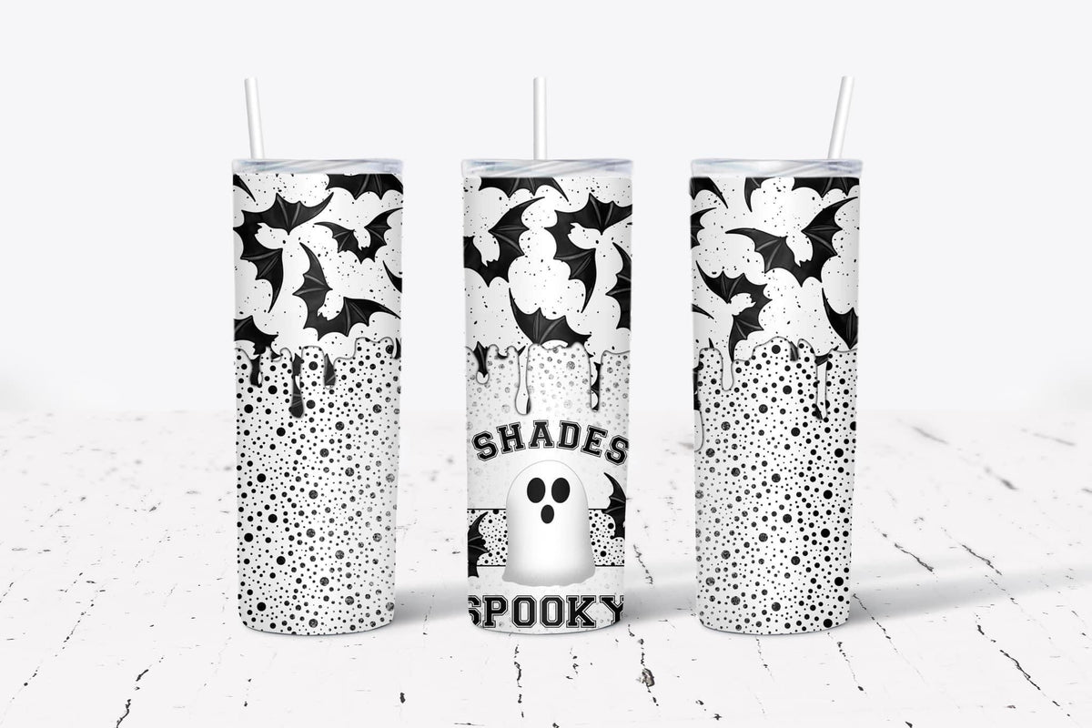 50 Shades Of Spooky Tumbler Wrap PNG