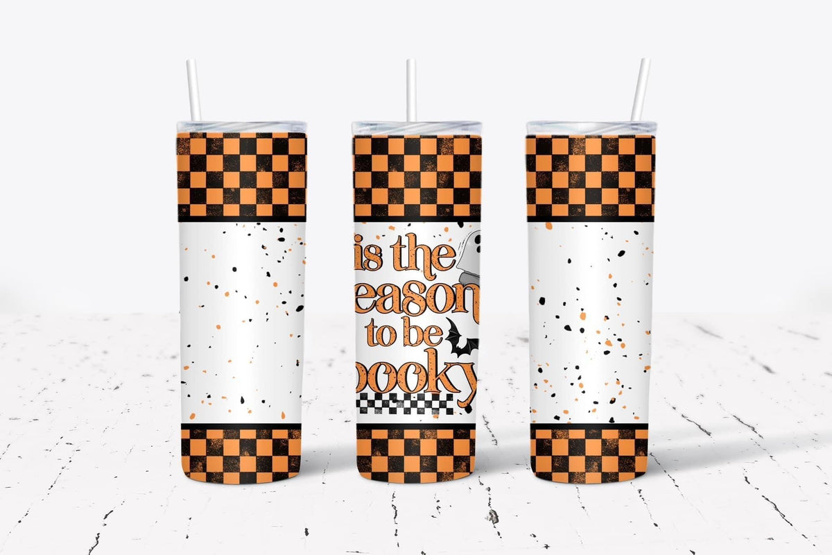 Tis The Season To Be Spooky Tumbler Wrap PNG