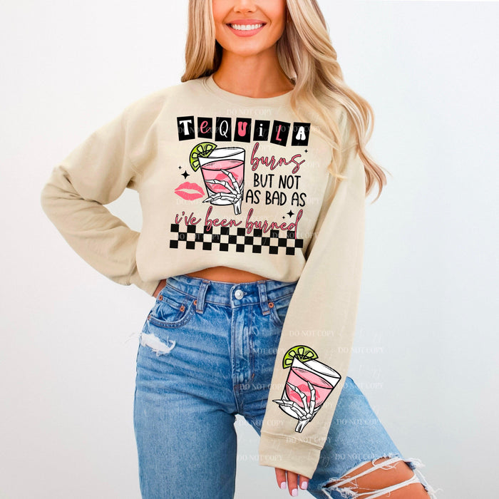 Tequila Burns But Not As Bad As I've Been Burned PNG DIGITAL DOWNLOAD