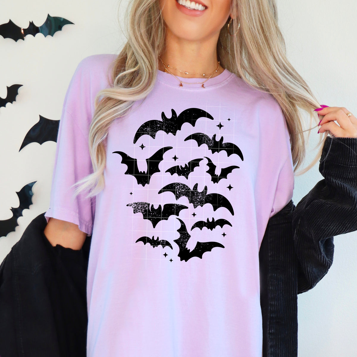 Flying Bats Single Color PNG
