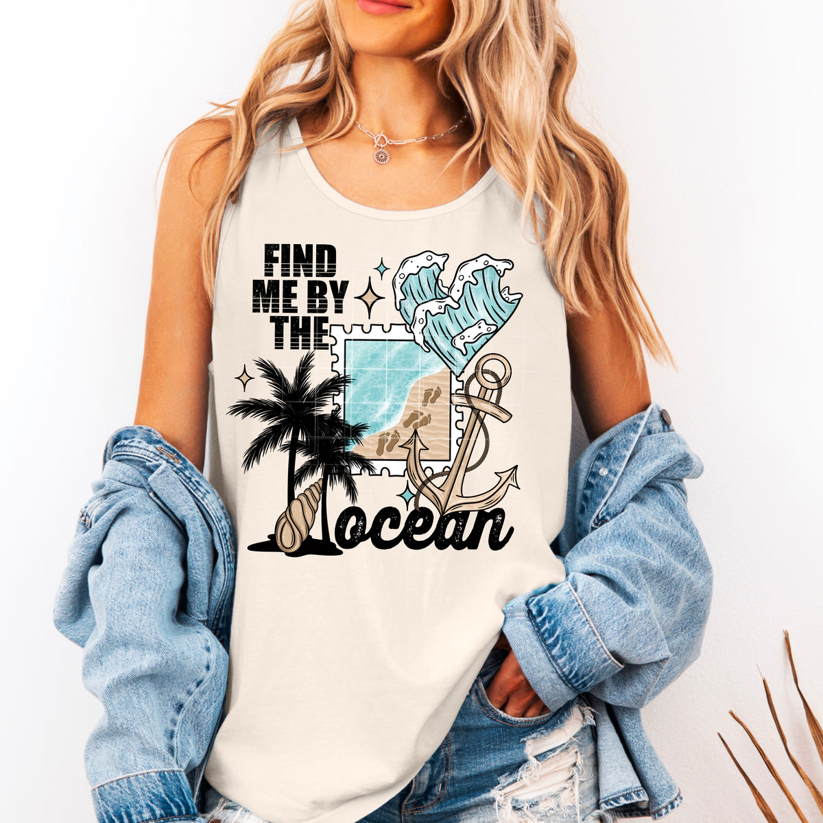 Find Me By The Ocean PNG
