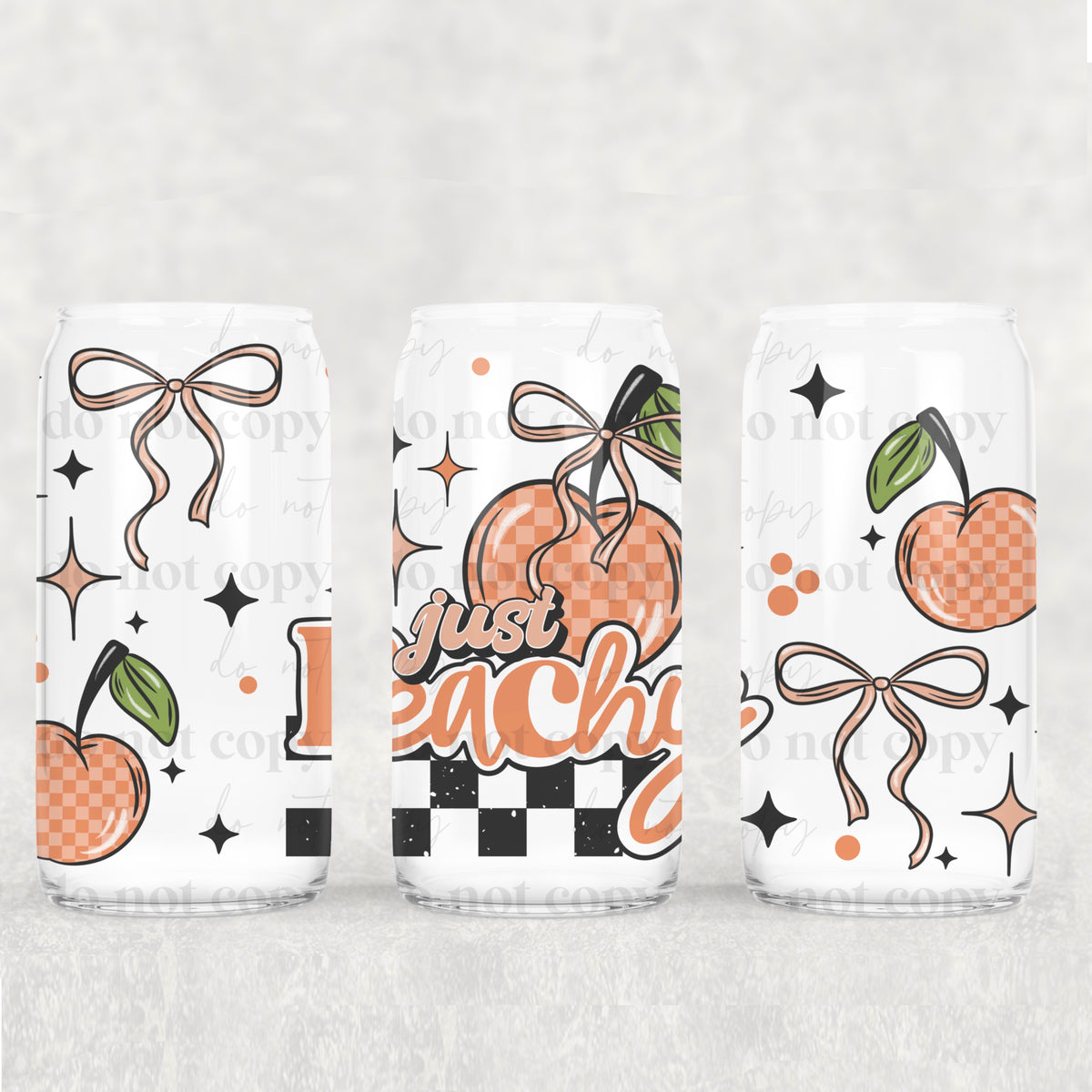 Just Peachy 16oz Glass Wrap