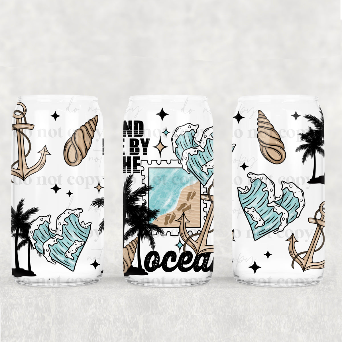 Find Me By The Ocean 16oz Glass Wrap