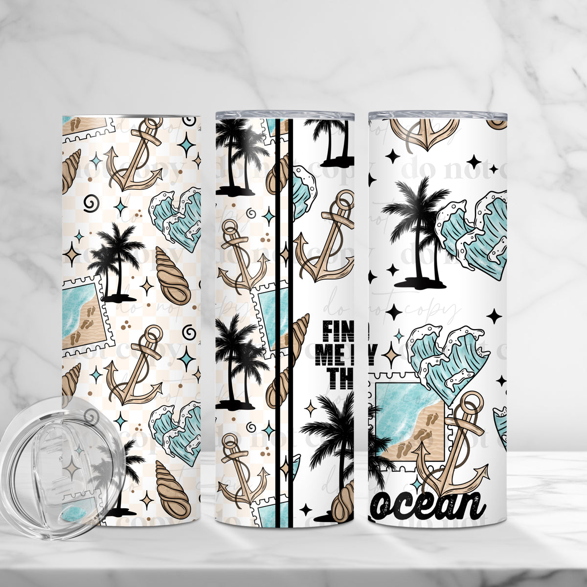By The Ocean Tumbler Wrap