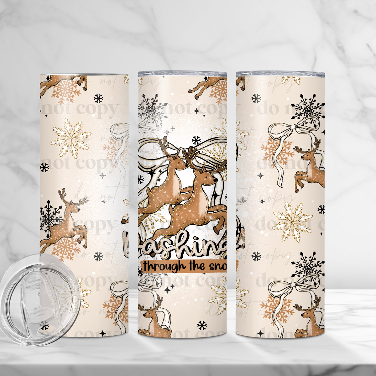 Dashing Through The Snow Tumbler Wrap