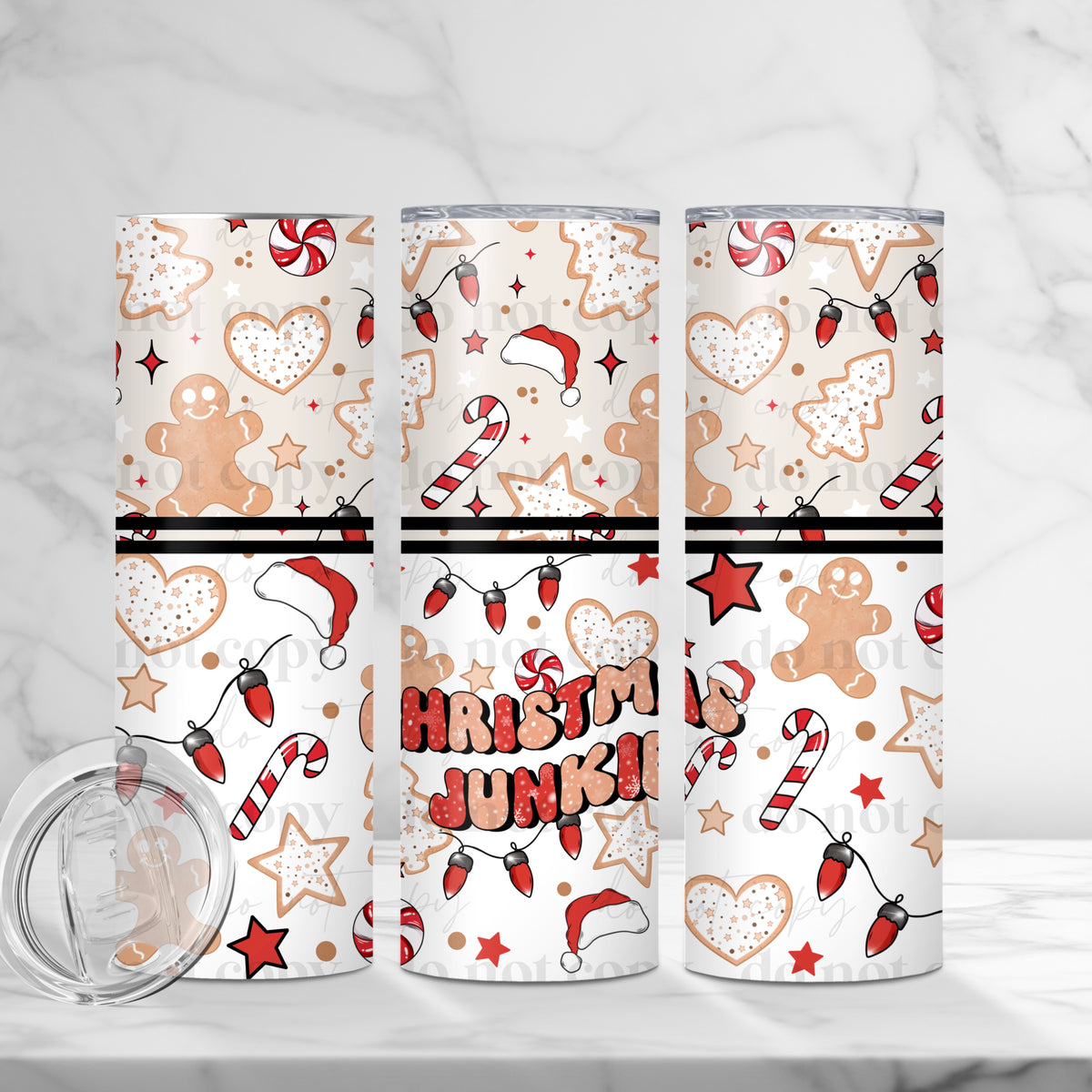 Christmas Junkie Tumbler Wrap