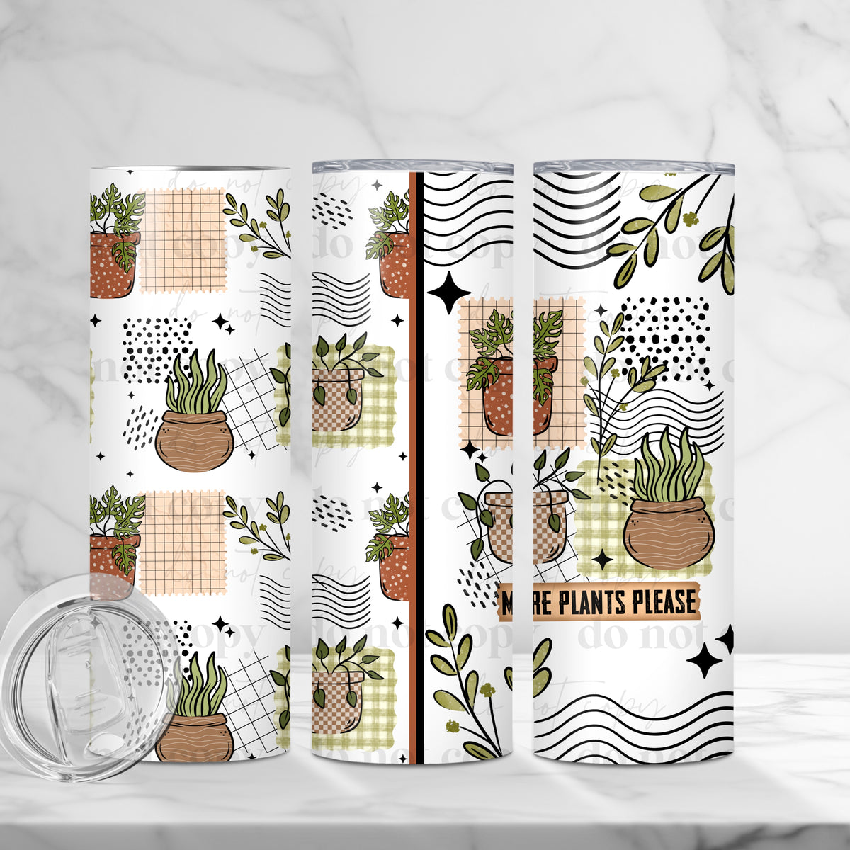 More Plants Please Tumbler Wrap