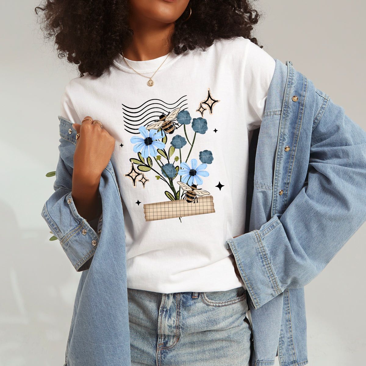 Blue Florals PNG