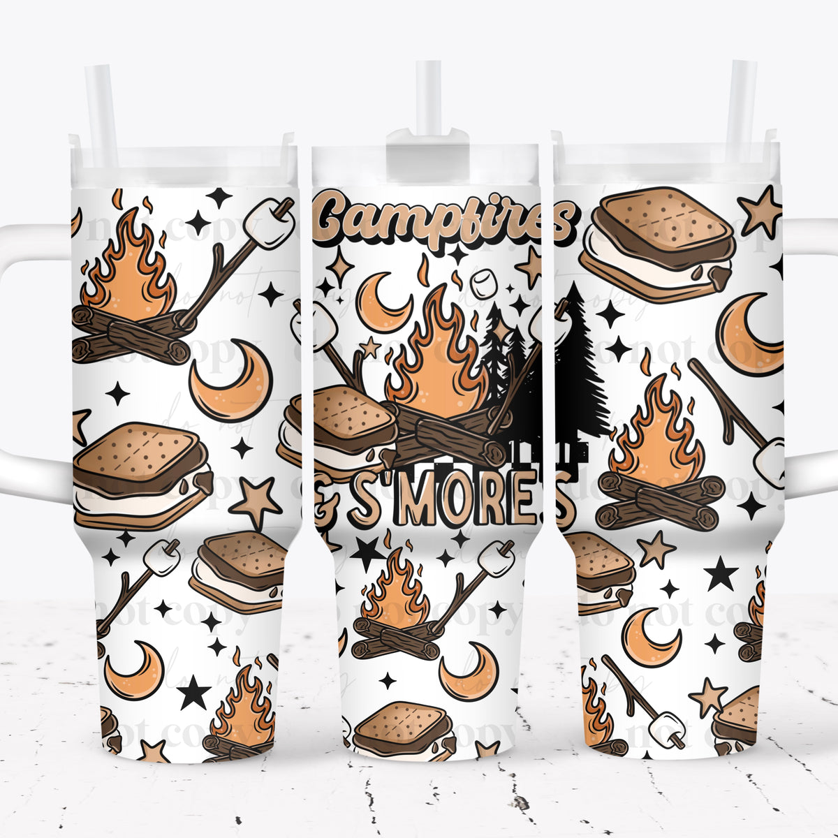 Campfires 40oz Tumbler Wrap