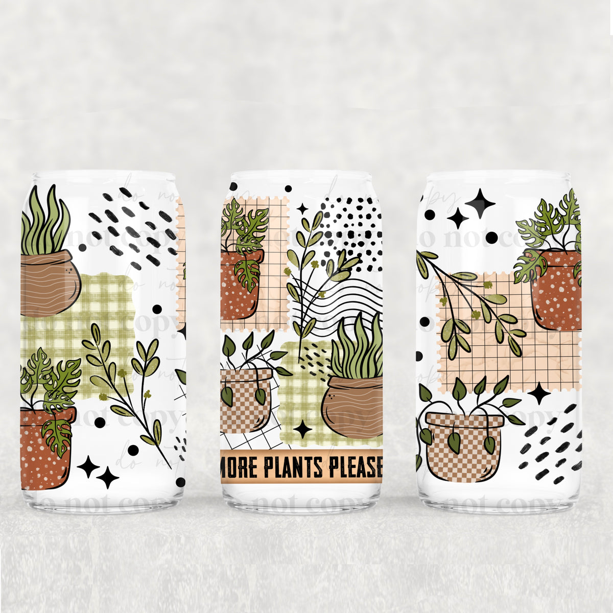 More Plants Please 16oz Glass Wrap