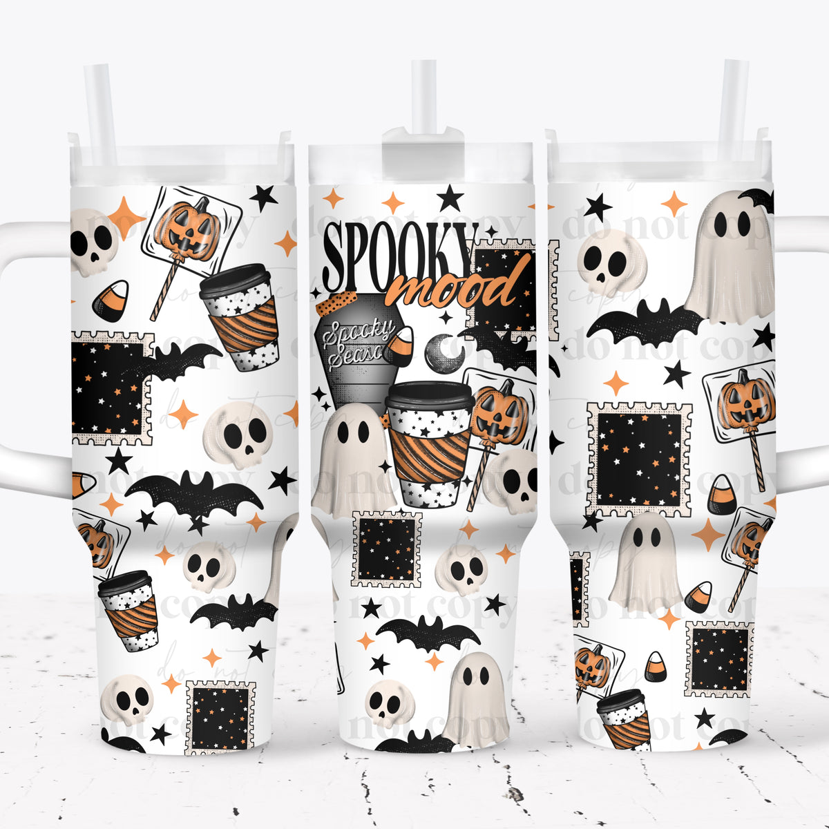 Spooky Mood 40oz Tumbler Wrap