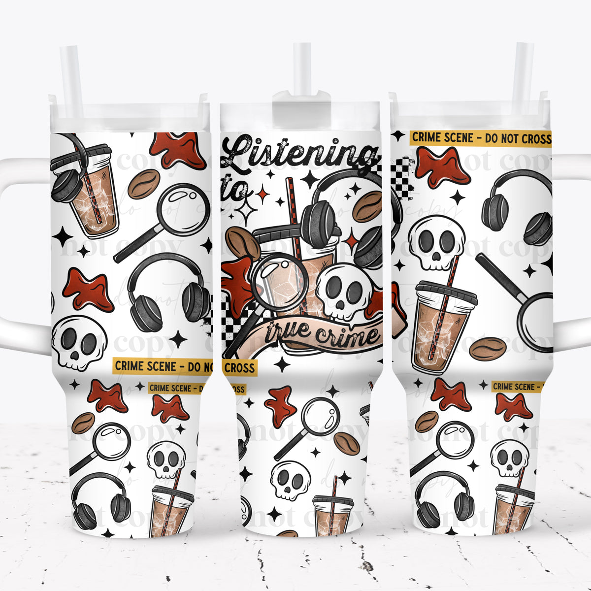 True Crime 40oz Tumbler Wrap