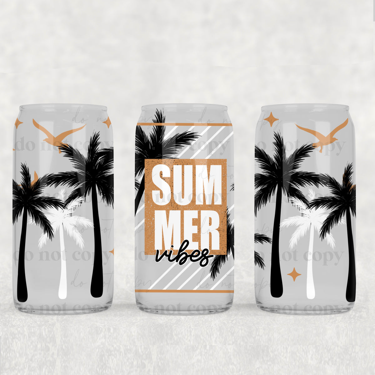 Summer Vibes 16oz Glass Wrap