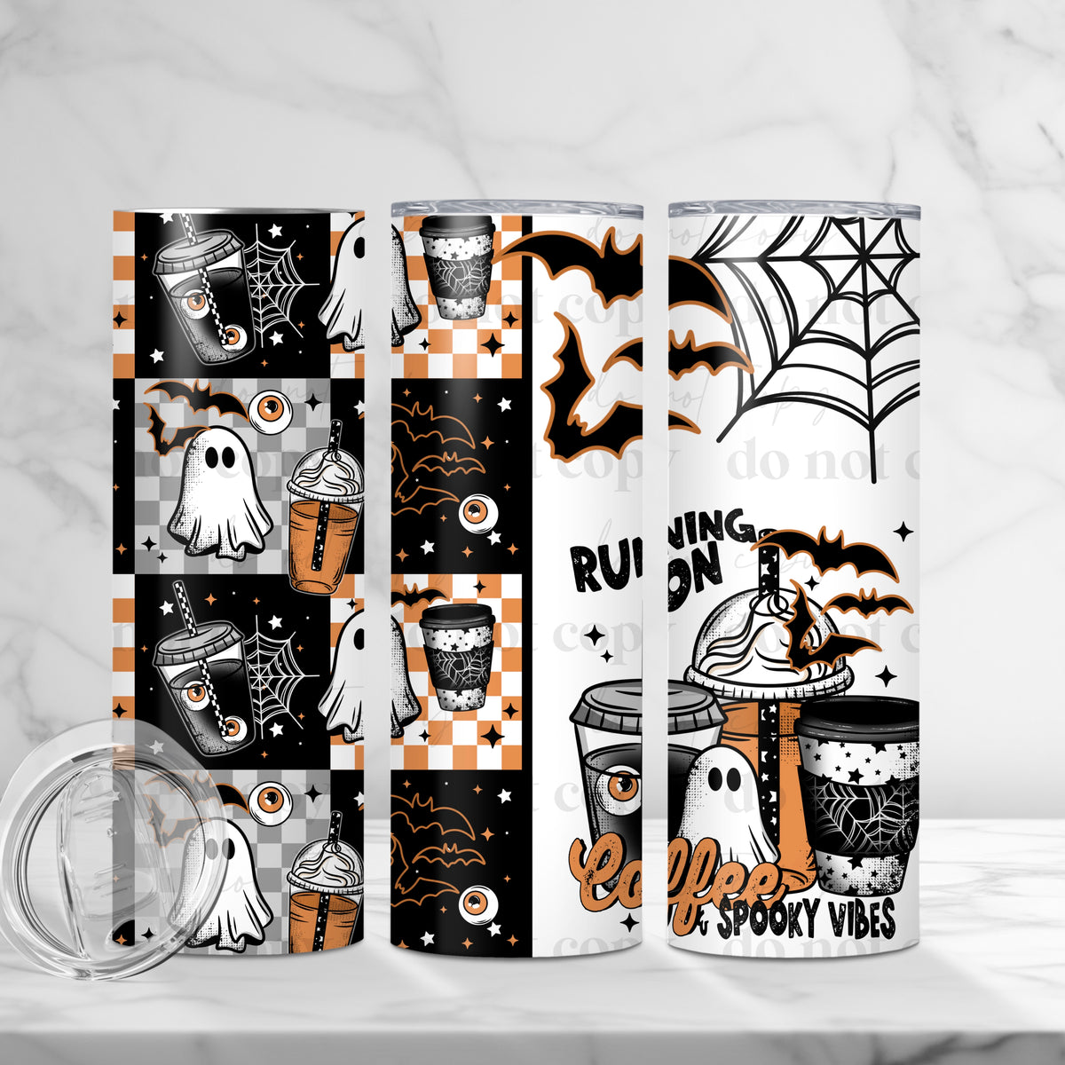 Coffee & Spooky Vibes Tumbler Wrap