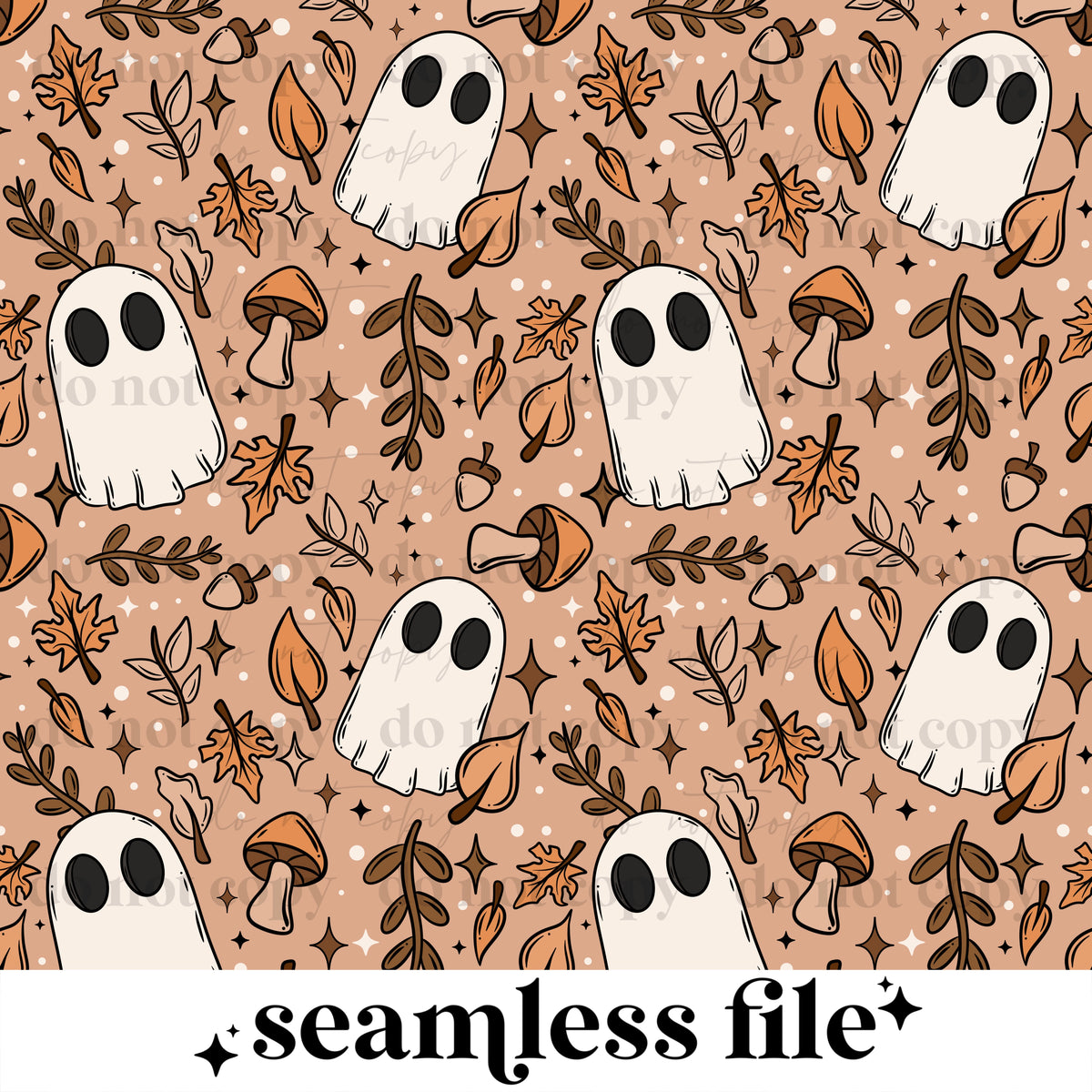 Fall Ghostie Seamless