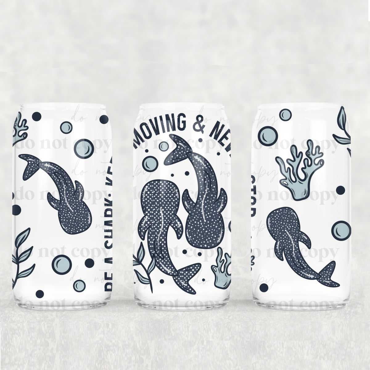 Be A Shark 16oz Glass Wrap