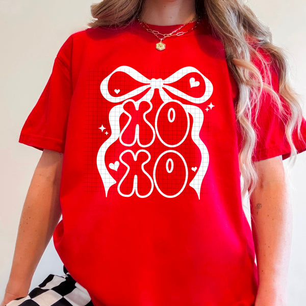 XOXO Bow Single Color PNG