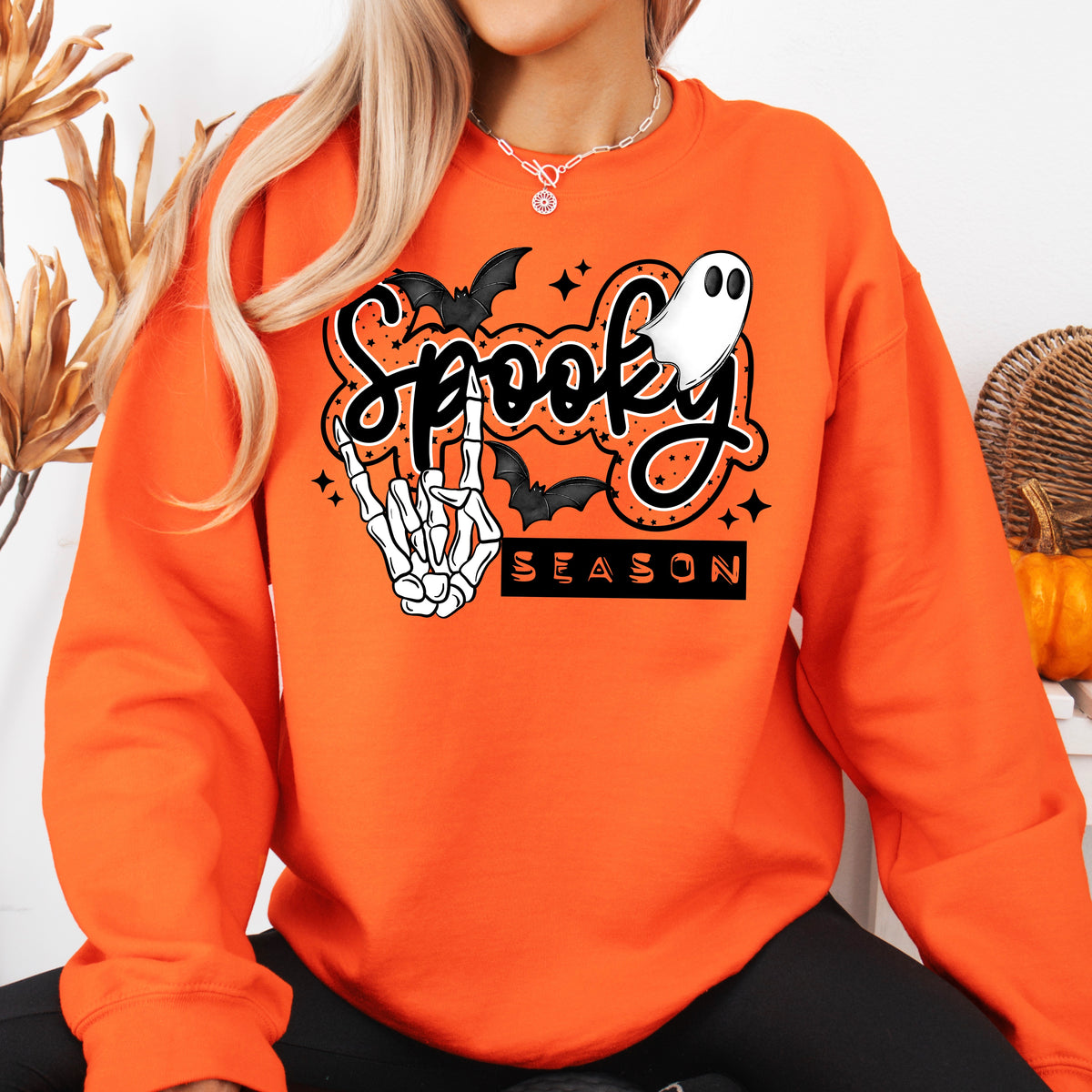 Spooky Season Skellie Hand PNG