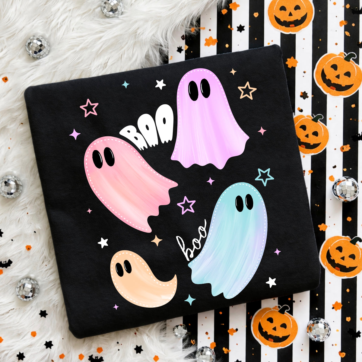 Pastel Boo Ghosties w/ Sleeves PNG