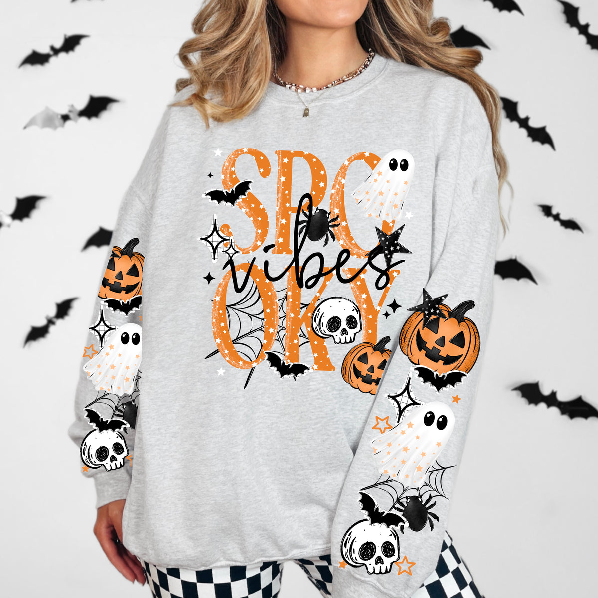 Spooky Vibes w/ Sleeves PNG
