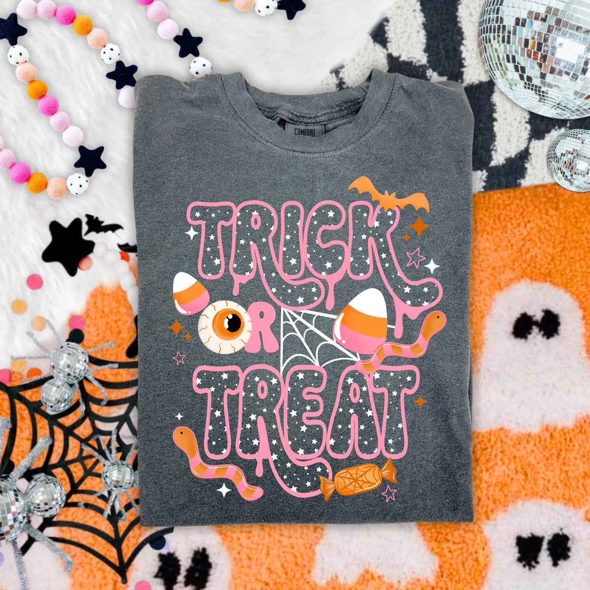 Pink Trick Or Treat PNG