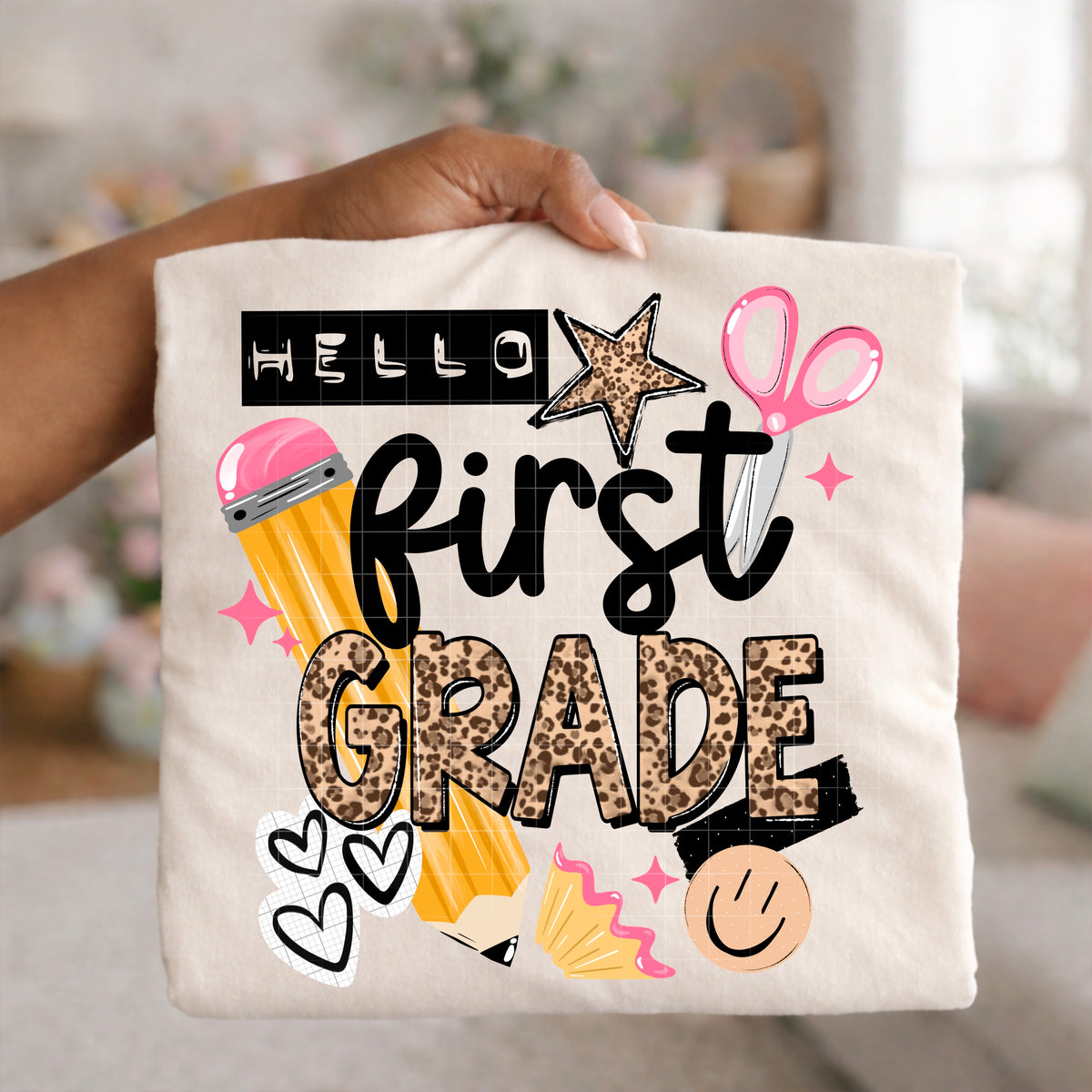 Hello First Grade Leopard PNG