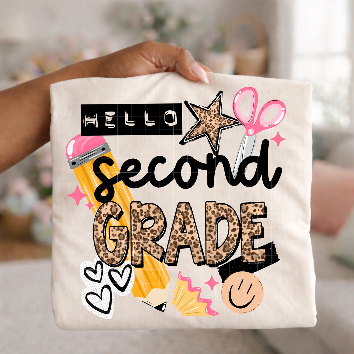 Hello Second Grade Leopard PNG