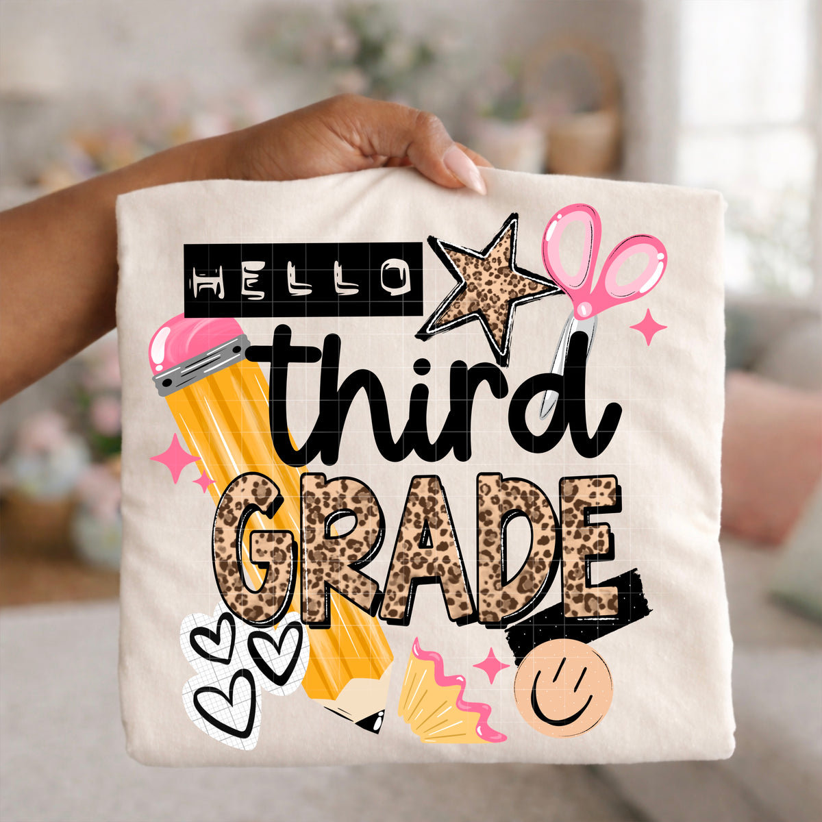 Hello Third Grade Leopard PNG