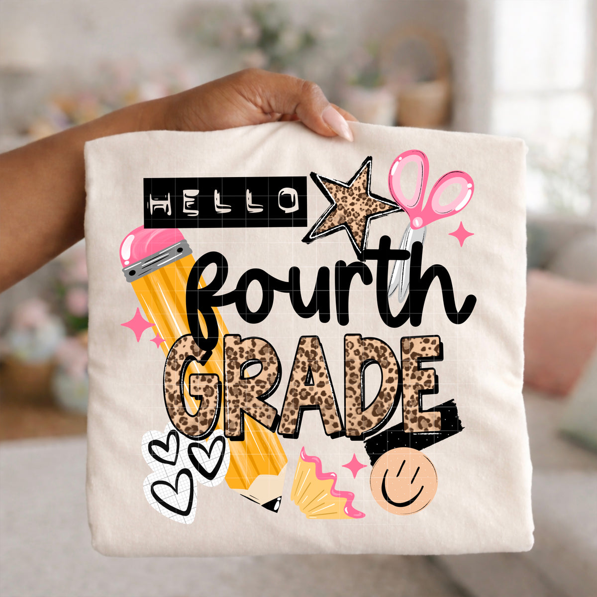 Hello Fourth Grade Leopard PNG